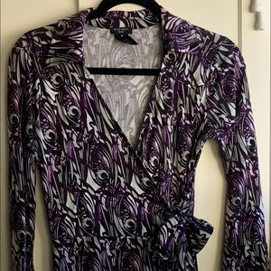 Nine West - Knee Length Wrap Dress